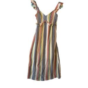 For the Republic multi color stripe dress S